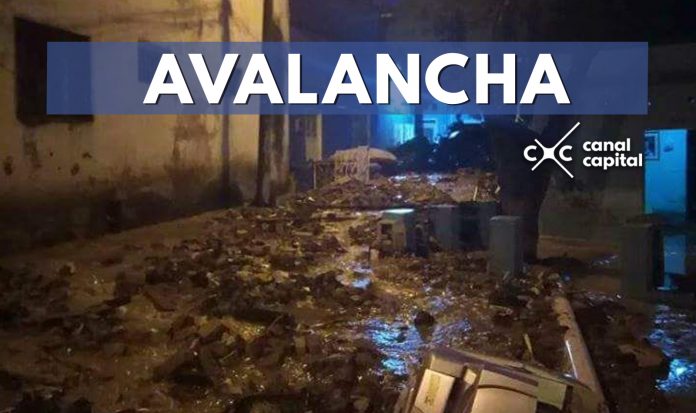 Avalancha deja un desaparecido y varios heridos