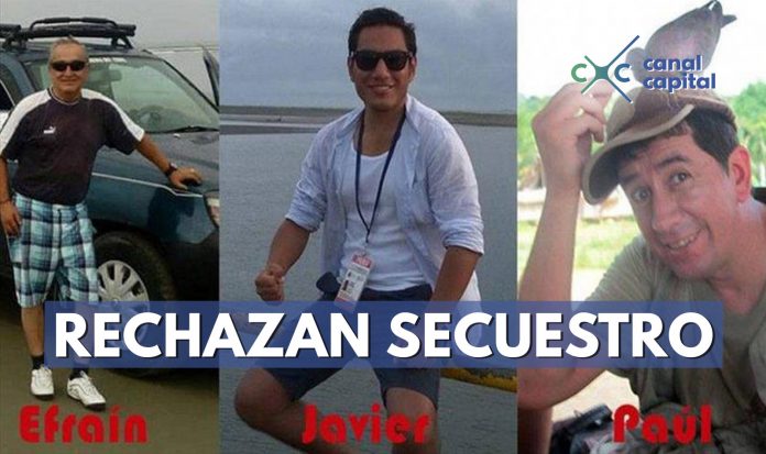 rechazo a secuestro de periodistas en Ecuador