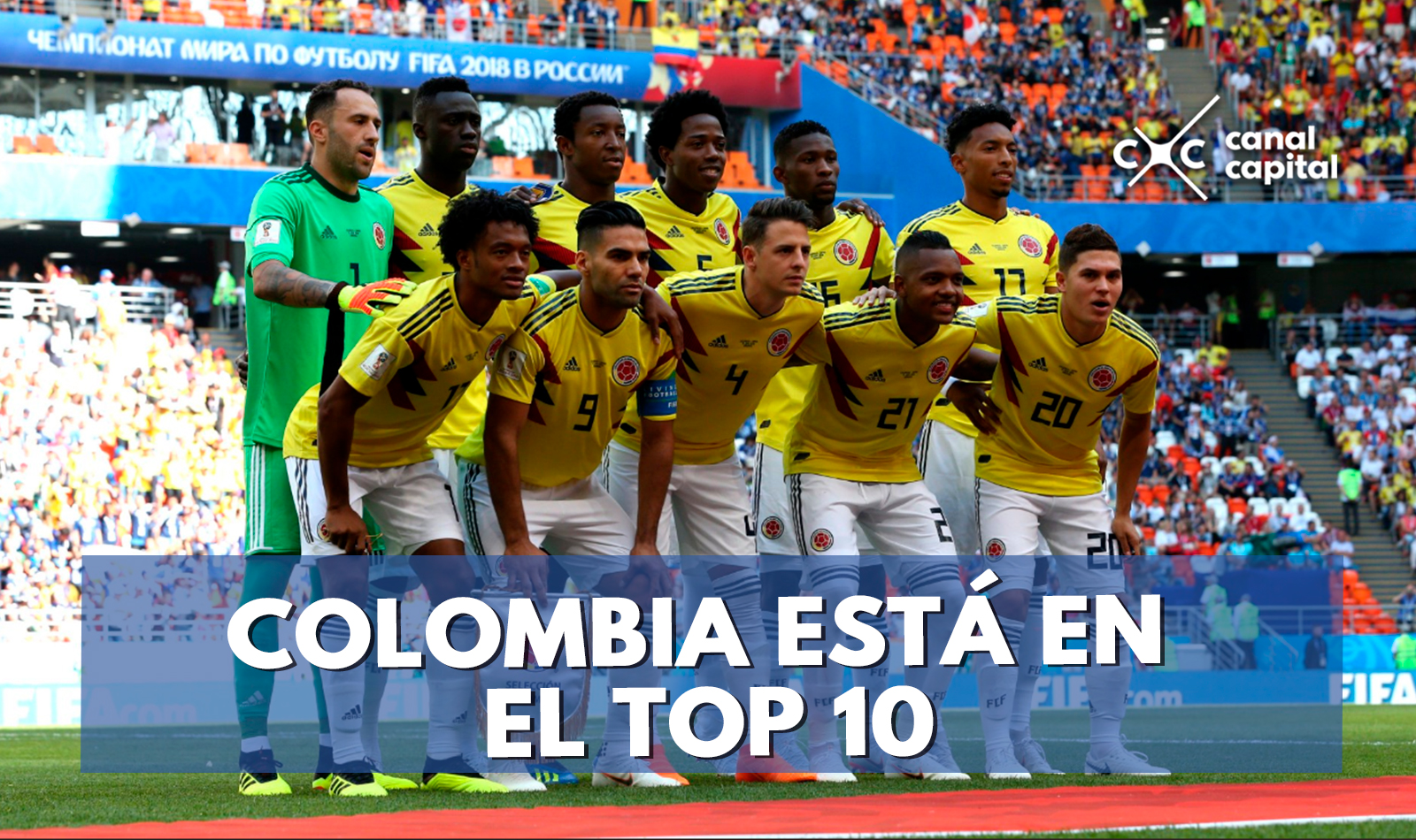 La Selección Colombia en el top 10 del mundial
