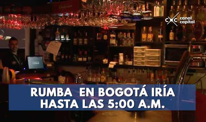 rumba en Bogotá va hasta las 5:00 a.m.