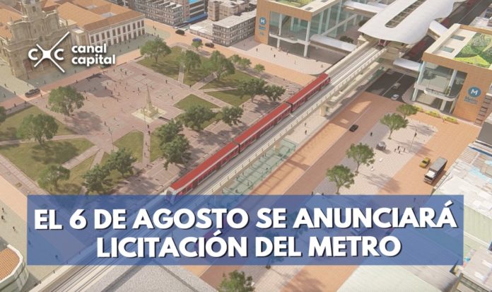 licitación del metro de Bogotá iniciará el 6 de agosto