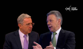 Santos tiene una opinión favorable mayor a la de Uribe.