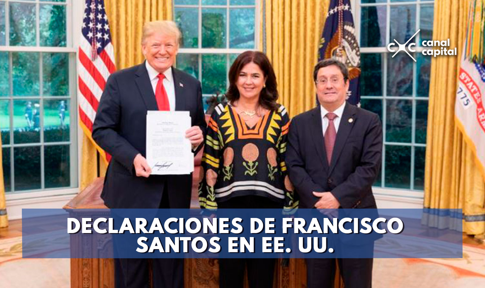 Resultado de imagen para Fotos de la posesiÃ³n de Francisco Santos, como nuevo embajador colombiano en Estados Unidos,