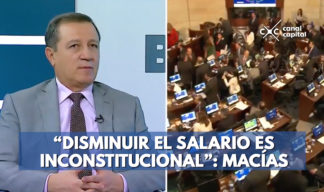 Ernesto Macía habla sobre disminuir salarios