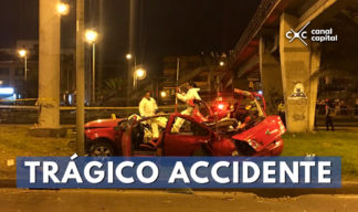 trágico accidente en el norte de Bogotá