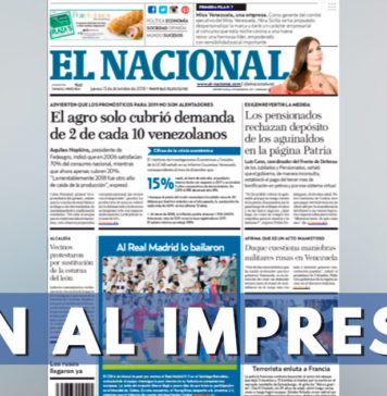 Versión impresa del periódico El Nacional de Venezuela dejará de circular por falta de papel