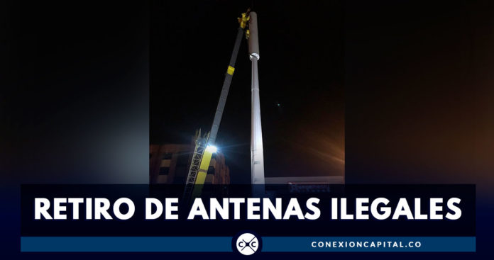 Alcaldía Peñalosa retira antenas ilegales instaladas en espacio público