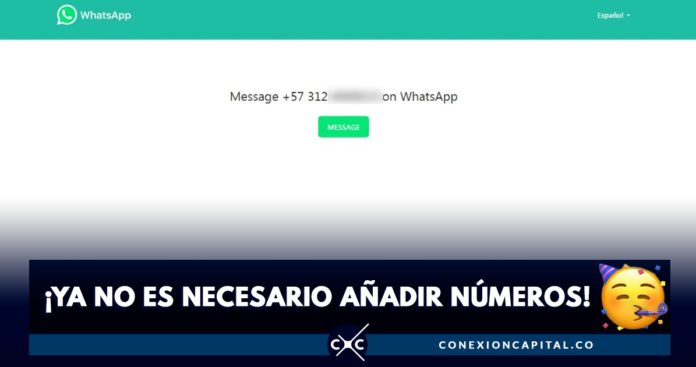 mensajes de whatsapp contactos no agregados