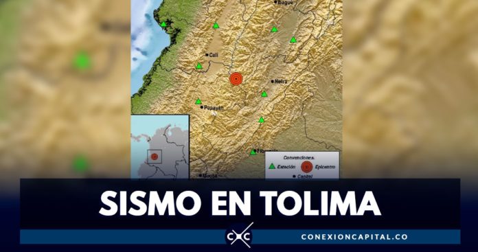 Sismo sacude el centro de Colombia