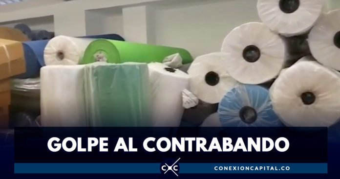 Autoridades decomisaron textiles de contrabando en el sur de Bogotá