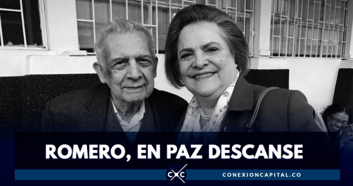 Falleció Carlos Romero, esposo de Clara López