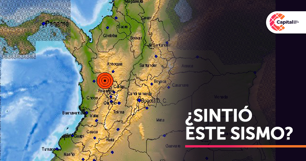 ¡Atención! Se presentó fuerte temblor en Colombia la noche del 1 de abril