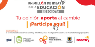 Consulta ' Un millón de ideas por la educación de Bogotá'.