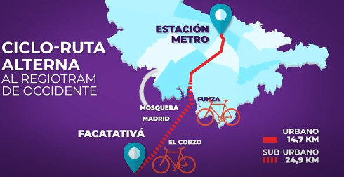 Ciclistas tendrán ruta alterna al Regiotram.