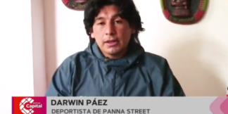 Darwin Páez, deportista panna street.